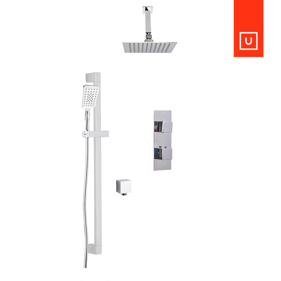 Unity AquaDesign Disegno Thermostatic Shower Kit - 0