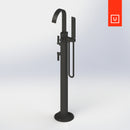 Unity Rubinet Fountain Blue Bathroom Tub Filler-2