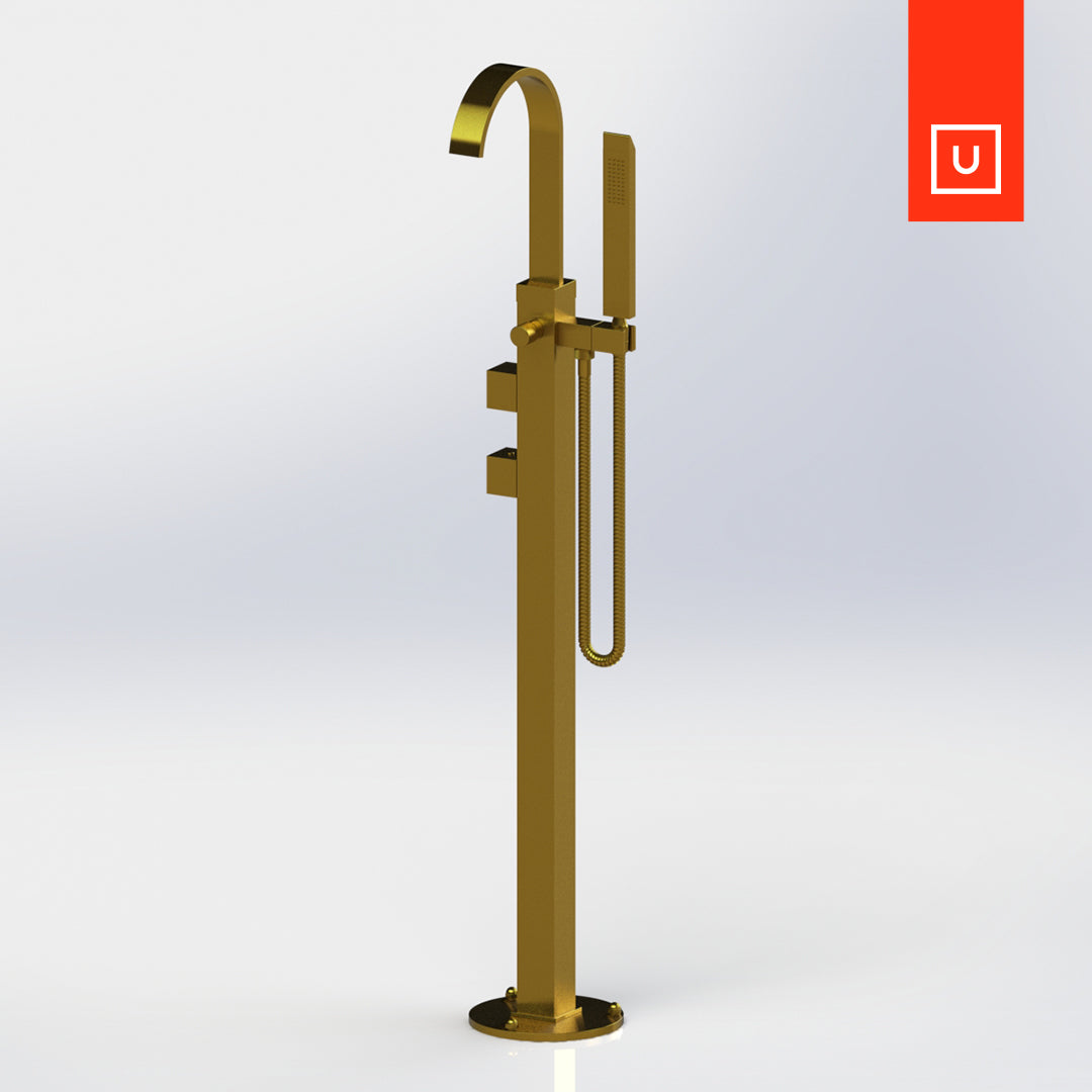 Unity Rubinet Fountain Blue Bathroom Tub Filler
