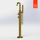 Unity Rubinet Fountain Blue Bathroom Tub Filler-6