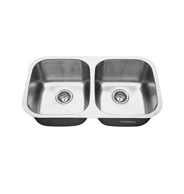 Vida Axes 32" x 19" Stainless Steel Round Undermount Kitchen Sink