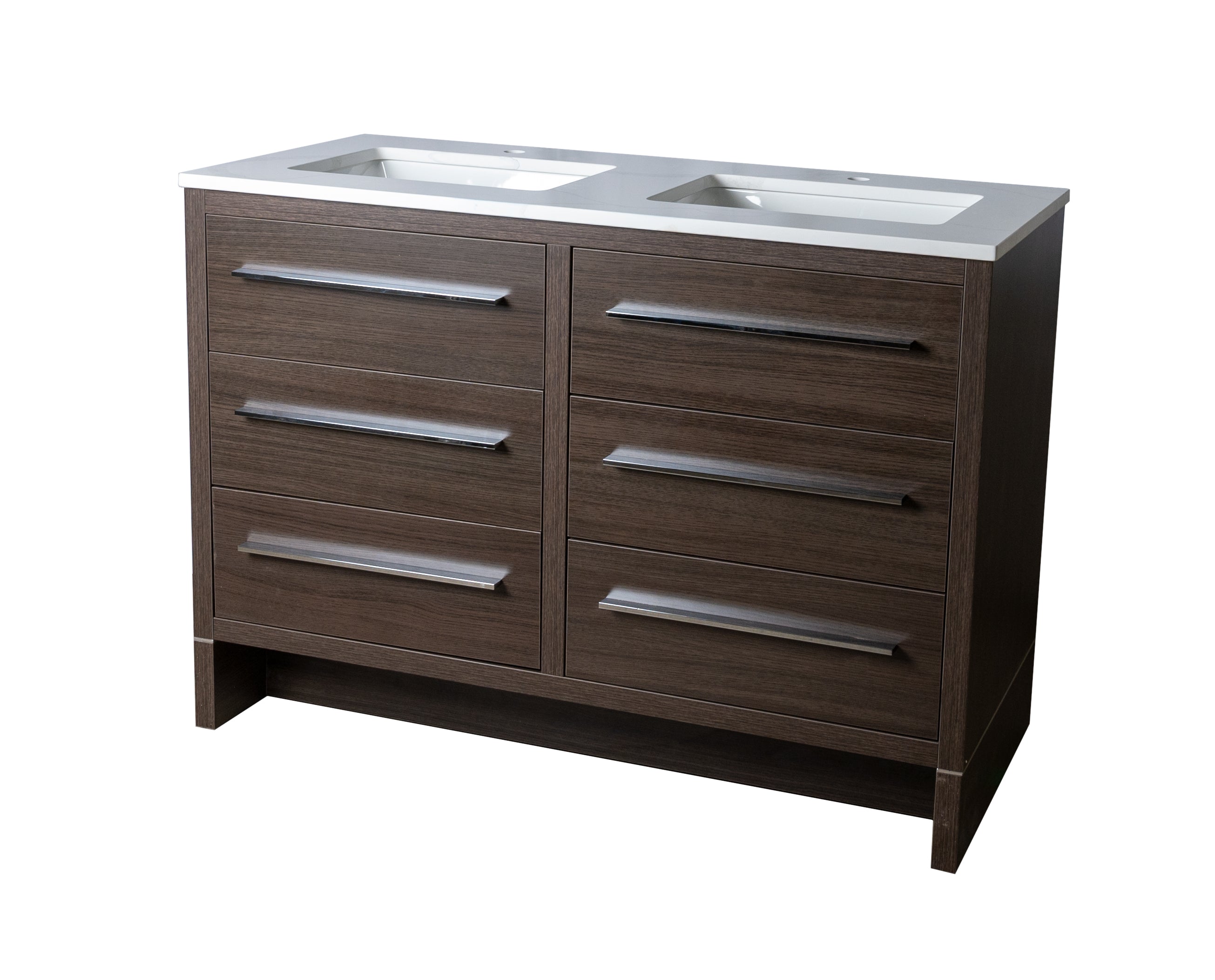 Deco 48 Double Vanity with Quartz Countertop Combo Specials